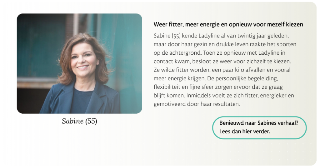 Fitter worden, meer energie en tijd voor mezelf.